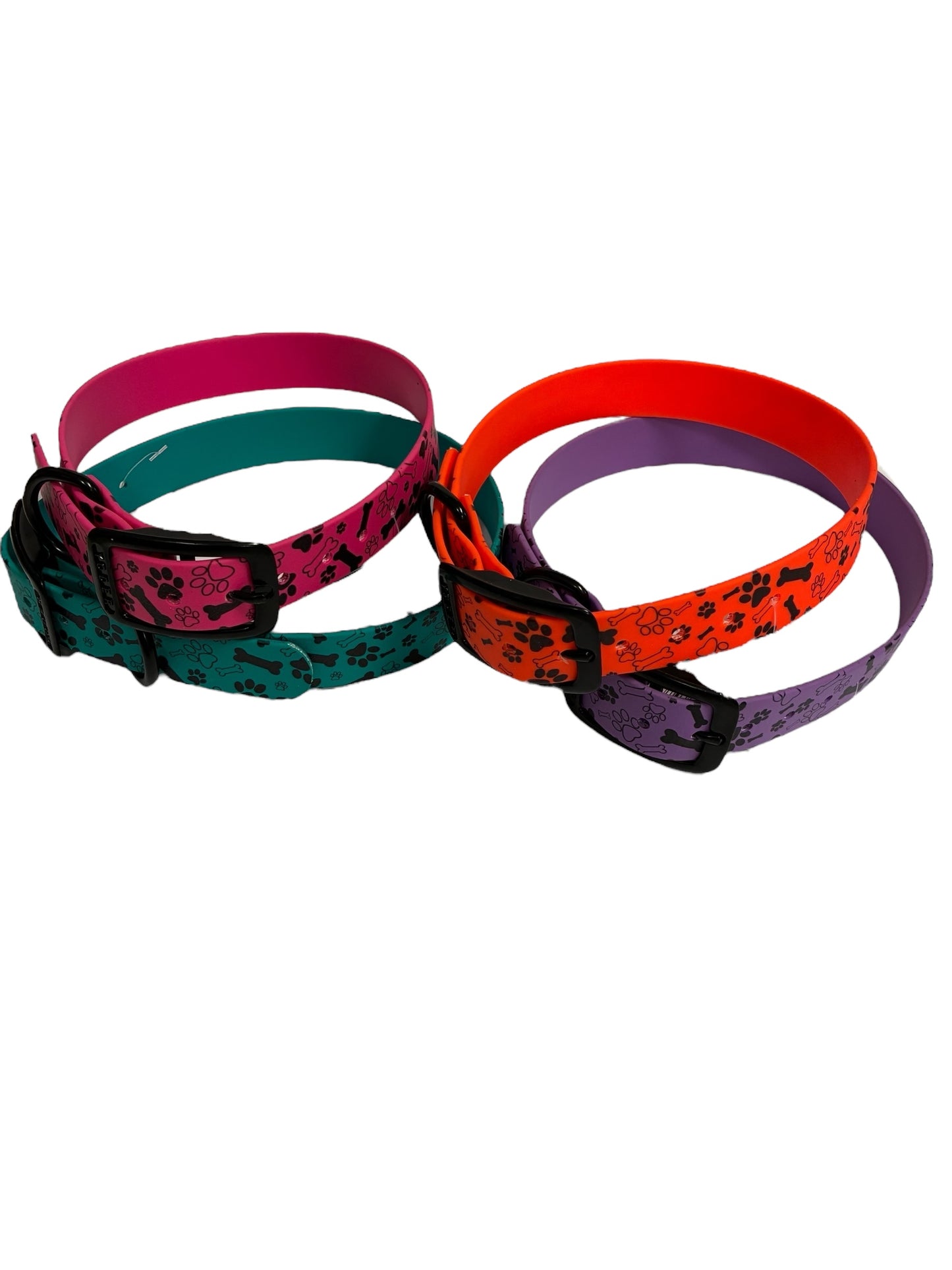 3/4" Bone & Paw DIF Collar 16"