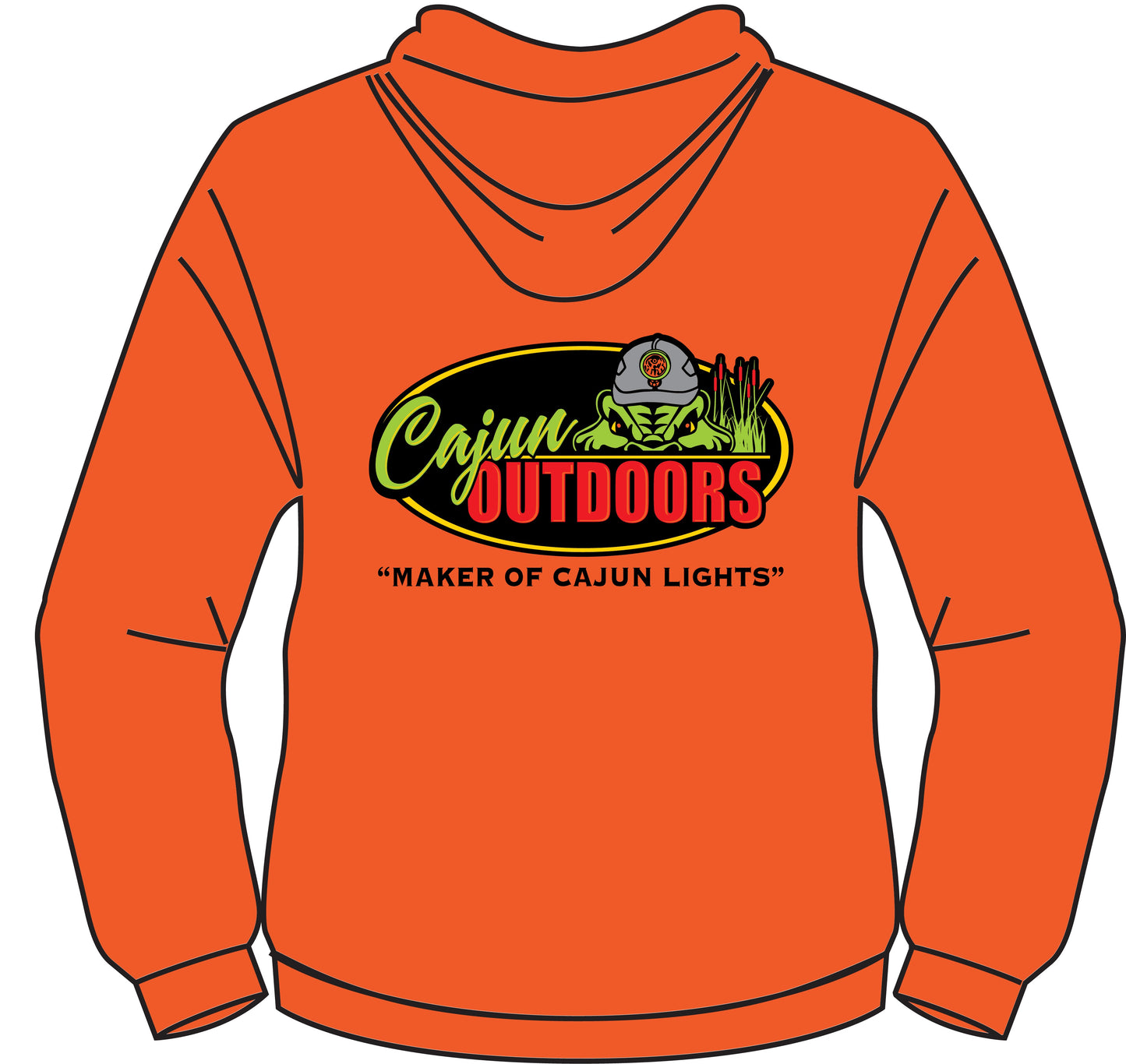 Safety Orange Cajun Hoodie