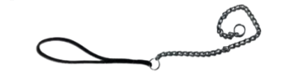 Leather Choker Chain Show Lead 3'