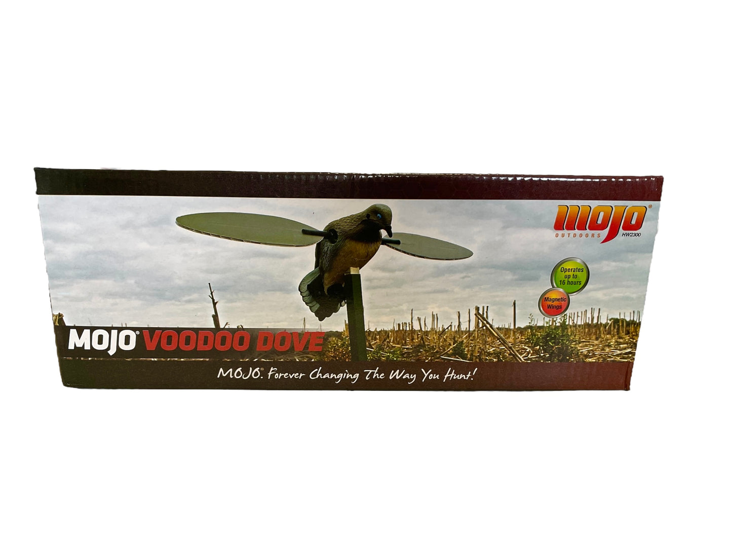 Mojo HW2300 Voodoo Motorized Dove Decoy, Spinning Wings, Support Pole, Runs on 4-AA Batteries