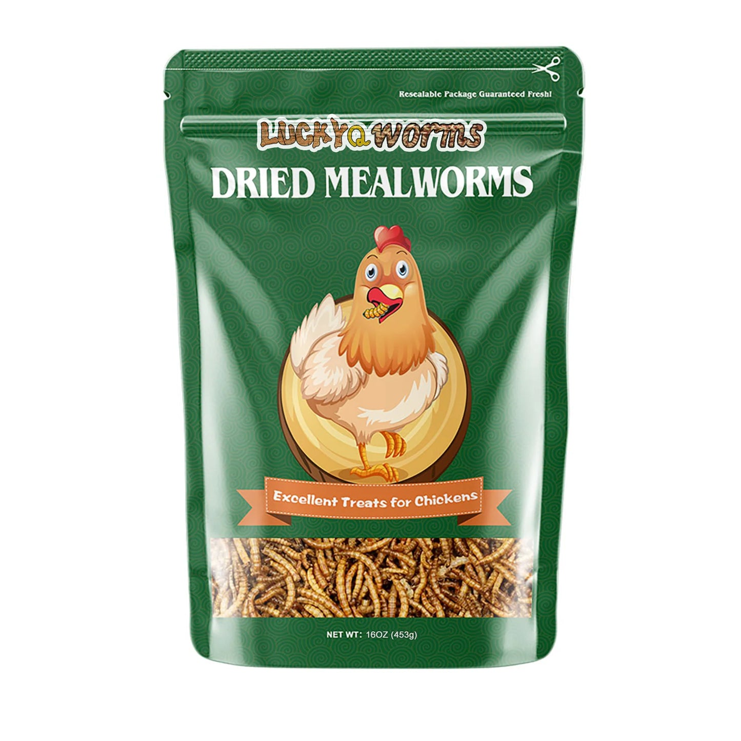 LuckyQworms 1LB Dried  Mealworms