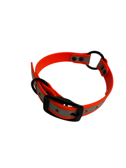 3/4" Reflective Beta Center Ring 16" Collar w/ Black Hardware