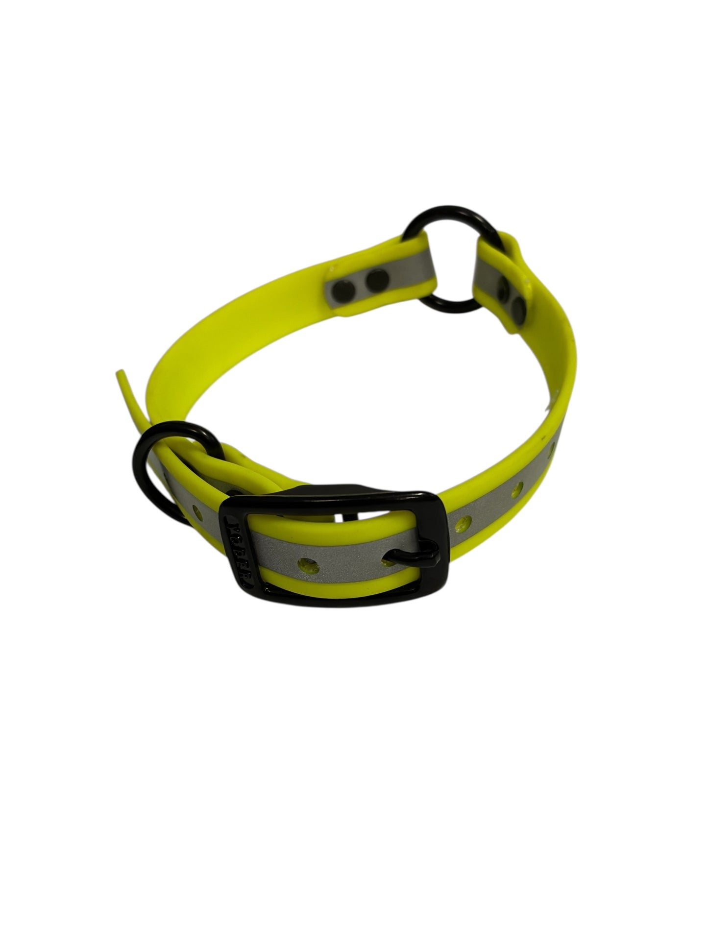 3/4" Reflective Beta Center Ring 16" Collar w/ Black Hardware