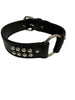 1  1/2" Leather Center Ring with brass spots DIF 20" Collar