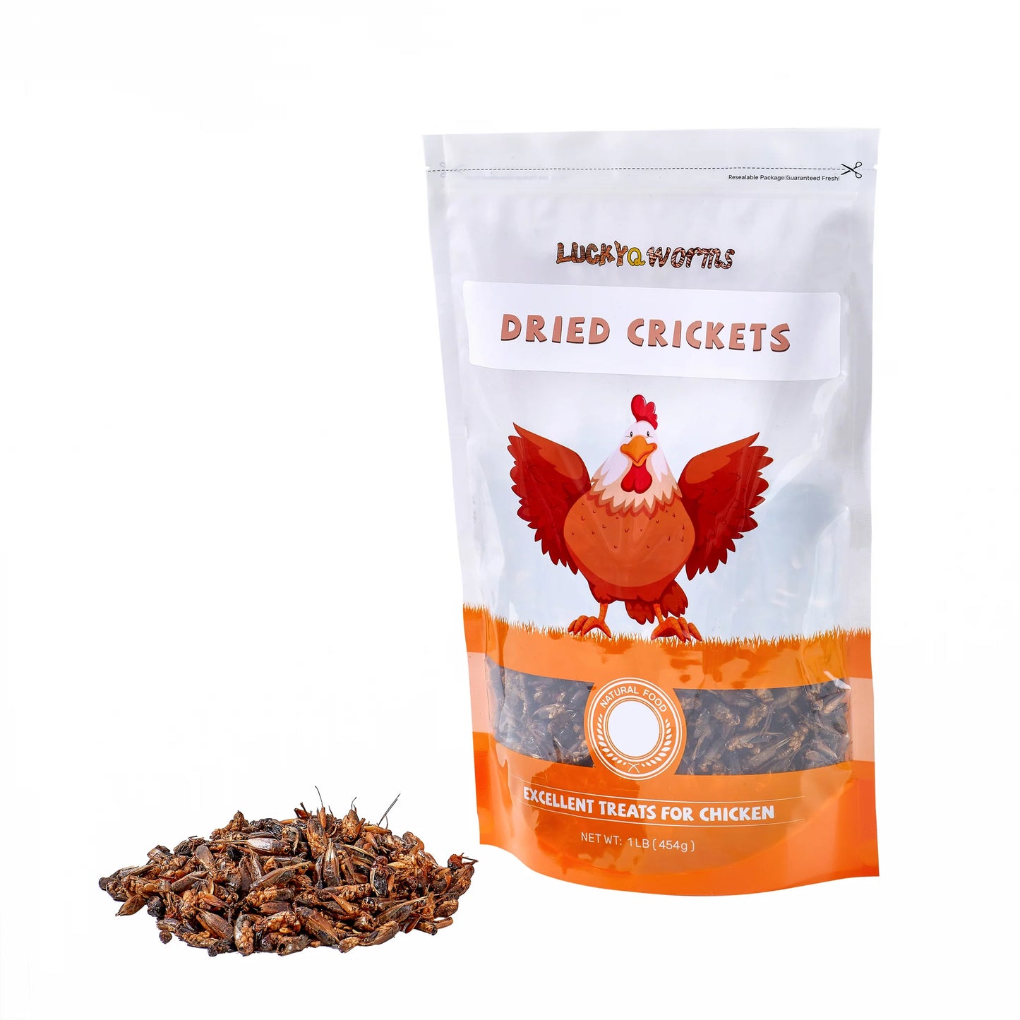 LuckyQworms 1LB Dried  Crickets