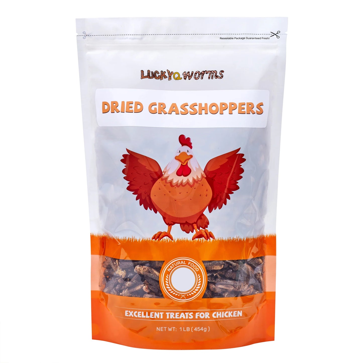 LuckyQworms 1LB Dried  Grasshoppers