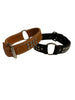 1  1/2" Leather Center Ring with brass spots DIF 20" Collar