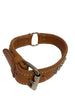 1  1/2" Leather Center Ring with brass spots DIF 20" Collar