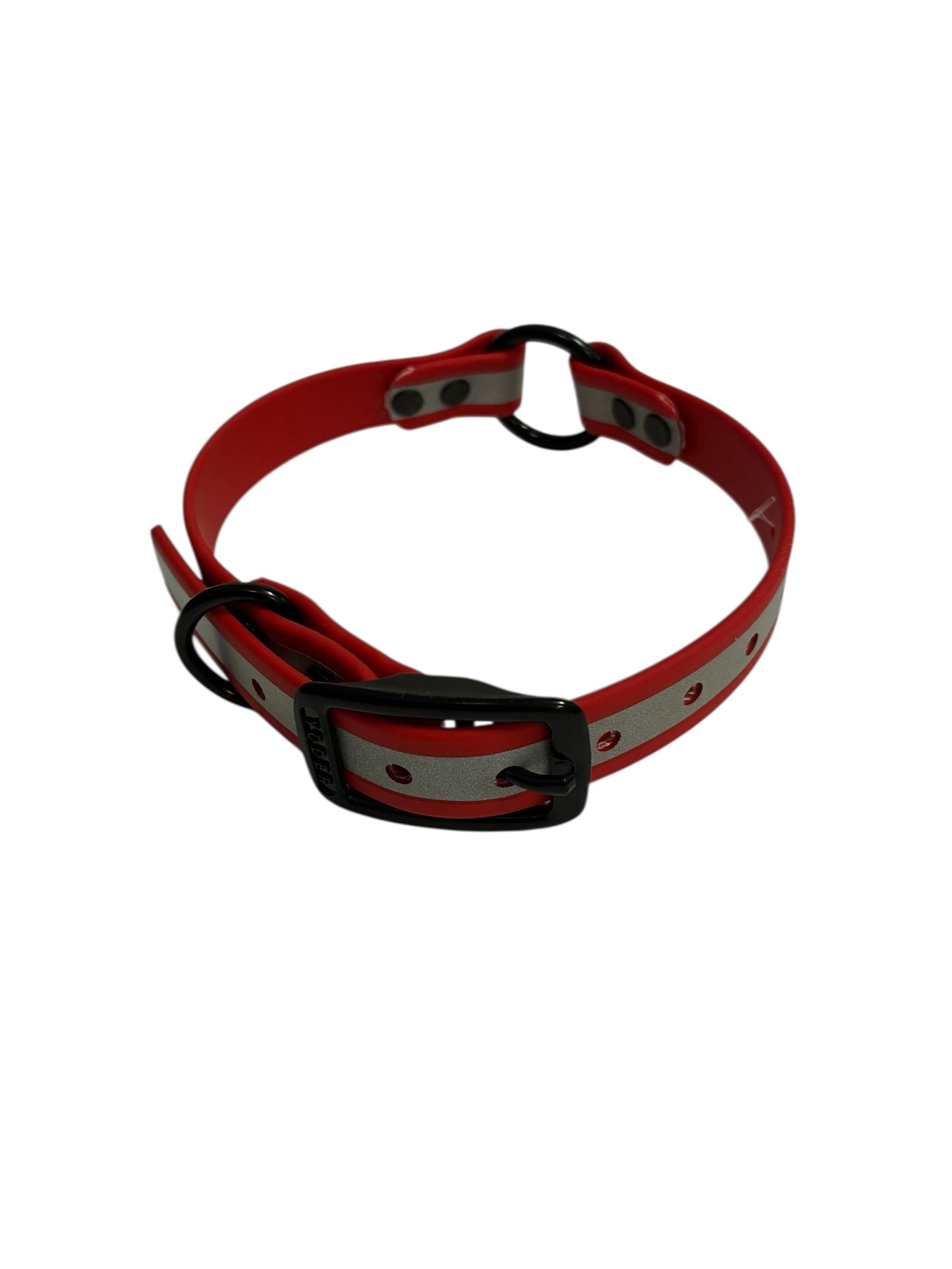3/4" Reflective Beta Center Ring 16" Collar w/ Black Hardware