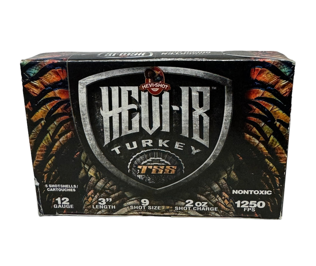 HEVI-18 HS TSS 12 Guage,  3”, 9 shot, 1250 FPS, 5 5 Rounds