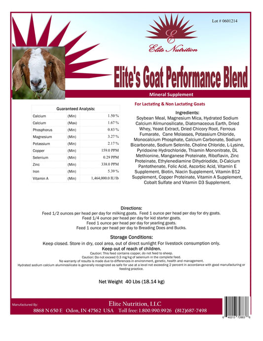 Goat Performance - 40 LB