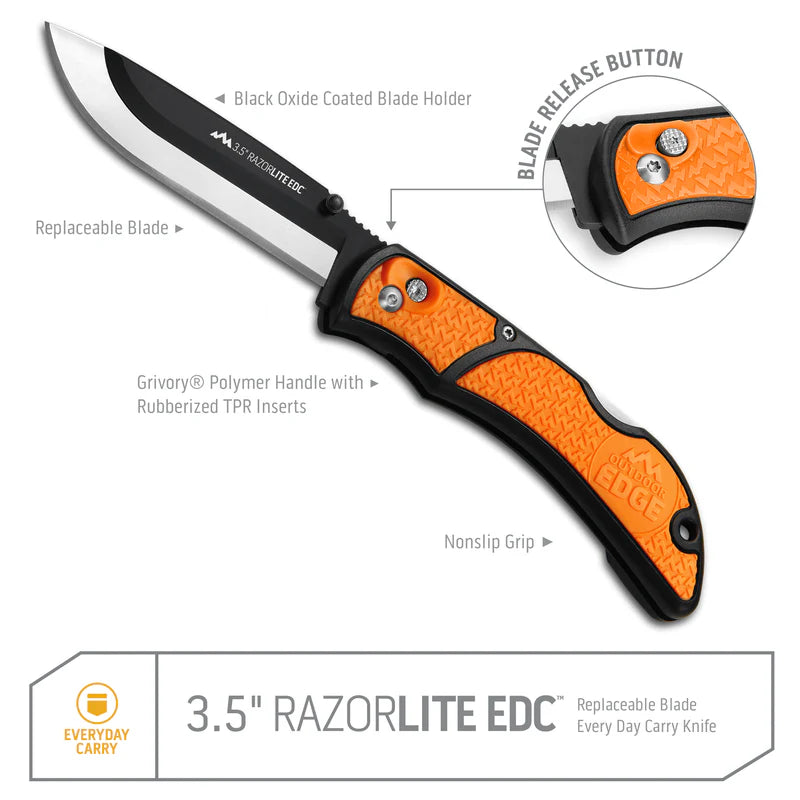 Outdoor Edge Razor-Lite EDC Folding Razor Knife