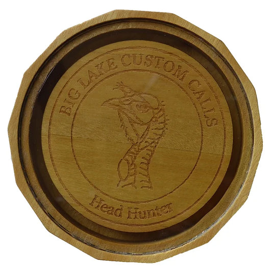 Yellow Heart Glass Pot Call - "Head Hunter" w/striker
