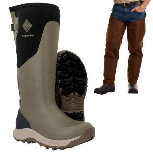 Muck Woodland Pro Boot with Dan's Chap