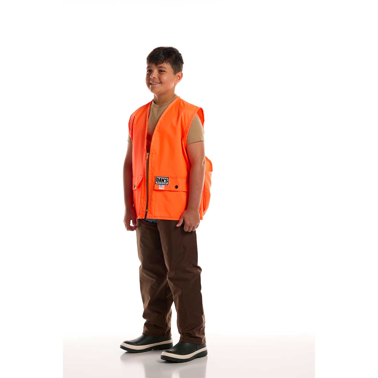 Dan's Kids Blaze Orange Vest