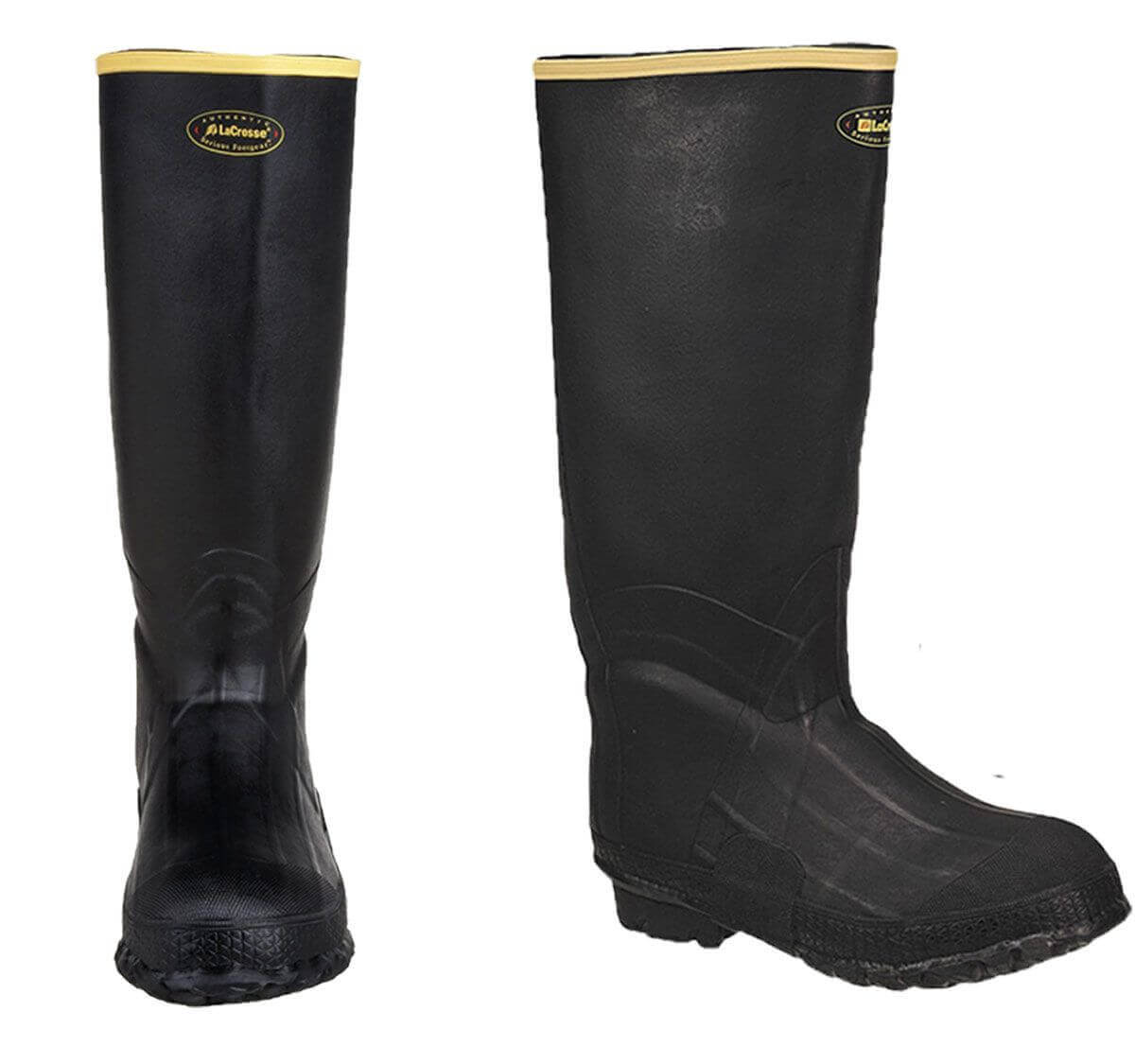 Lacrosse Non-Insulated Black Boot w Dan's Chap