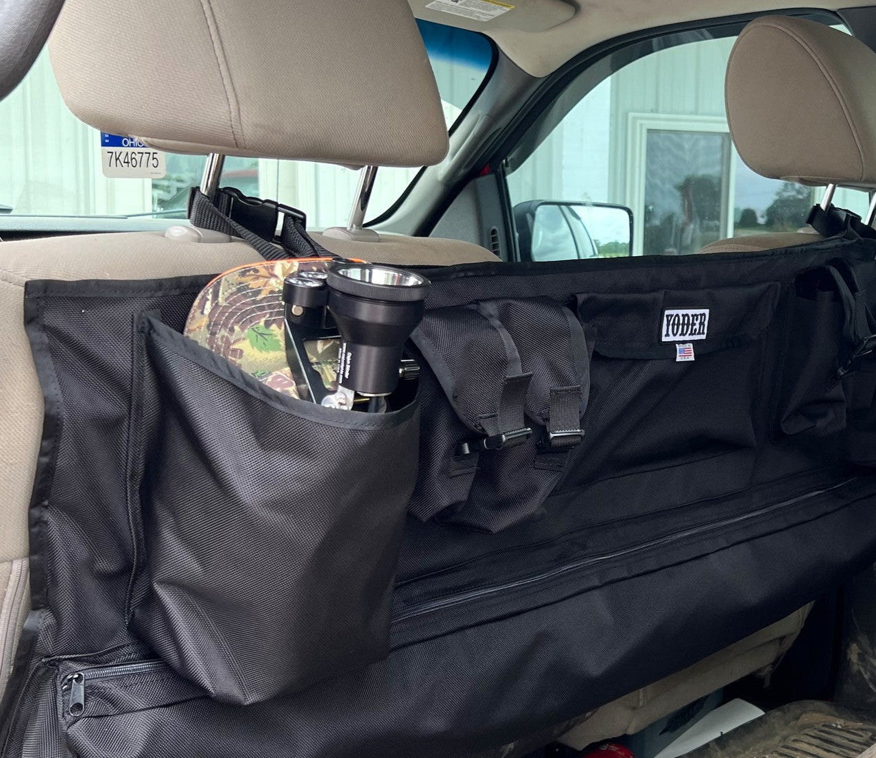 Yoder Back Seat Cover With Organizer Bundle