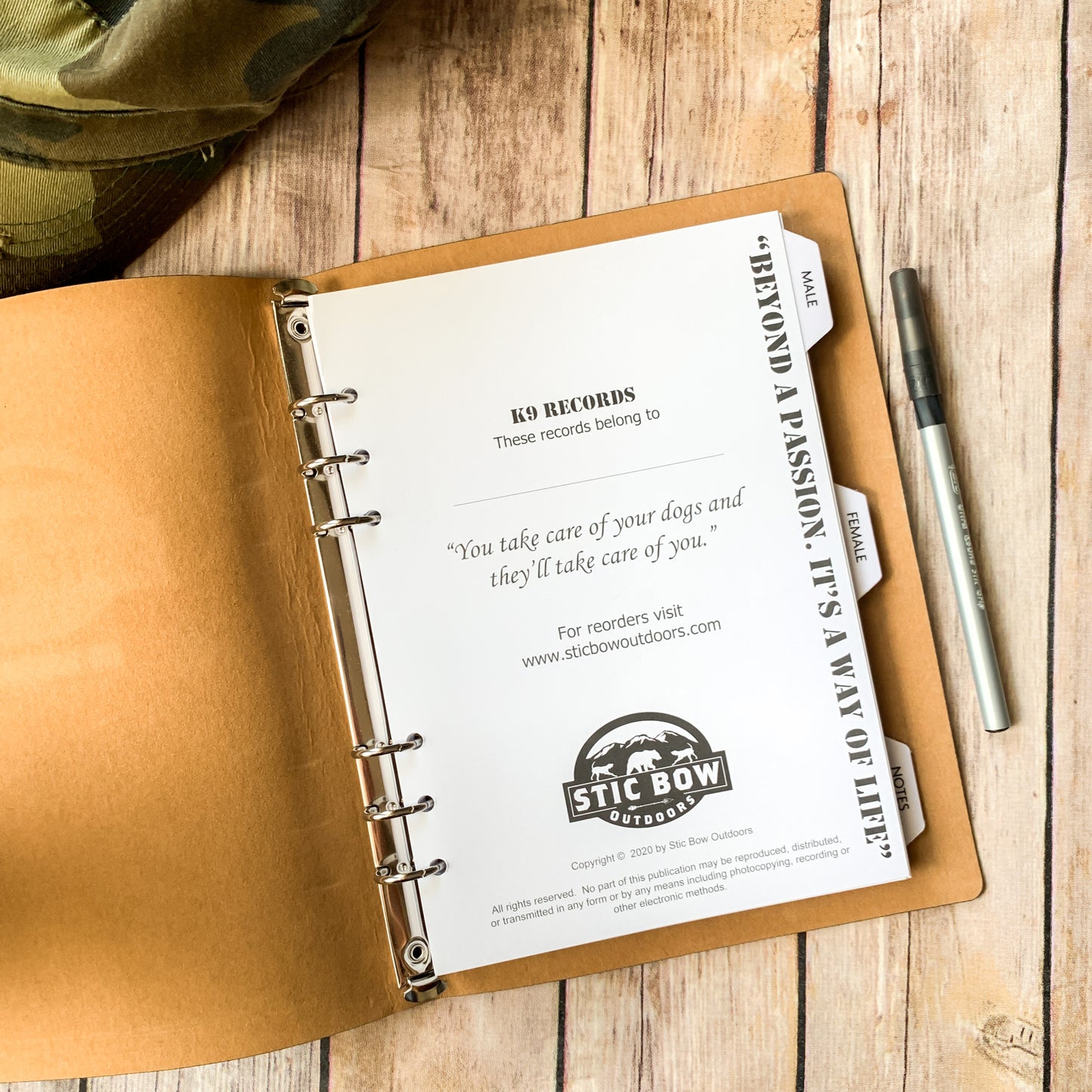 Sticbow K9 Record Book