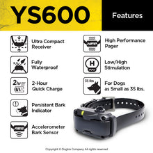 Load image into Gallery viewer, YS600 Dogtra No Bark Collar

